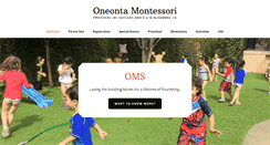 Desktop Screenshot of oneontamontessori.com